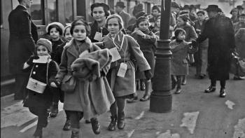 black and white image of children